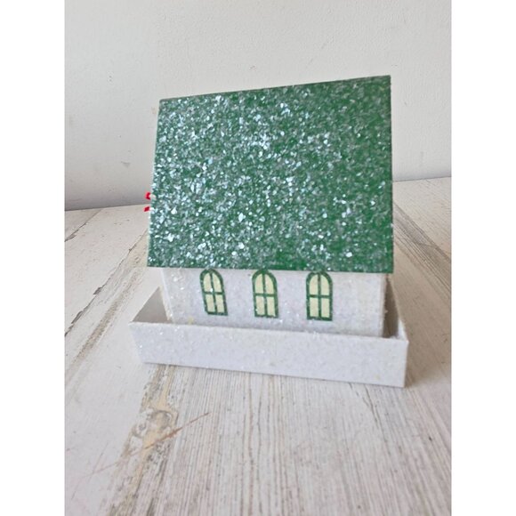 Sparkly Noel Wood song designs demdaco glitter church chapel box container - Picture 2 of 7